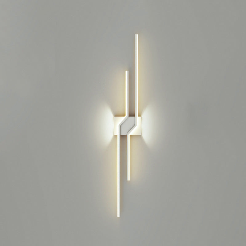 Sculptural Grid Strip Wall Light