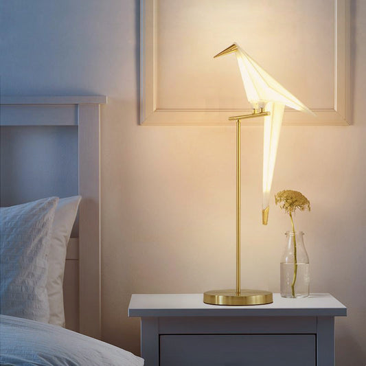Lampe Oiseau Magnétique Origami - Luminaire Décoratif pour Salon-1