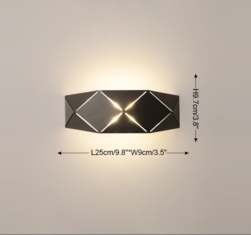Ultra Modern Half Shade Wall Sconce