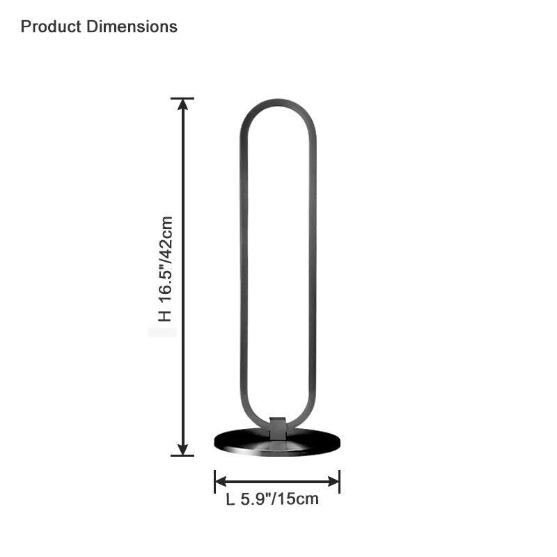 Oval Table Lamp - Brass Skin
