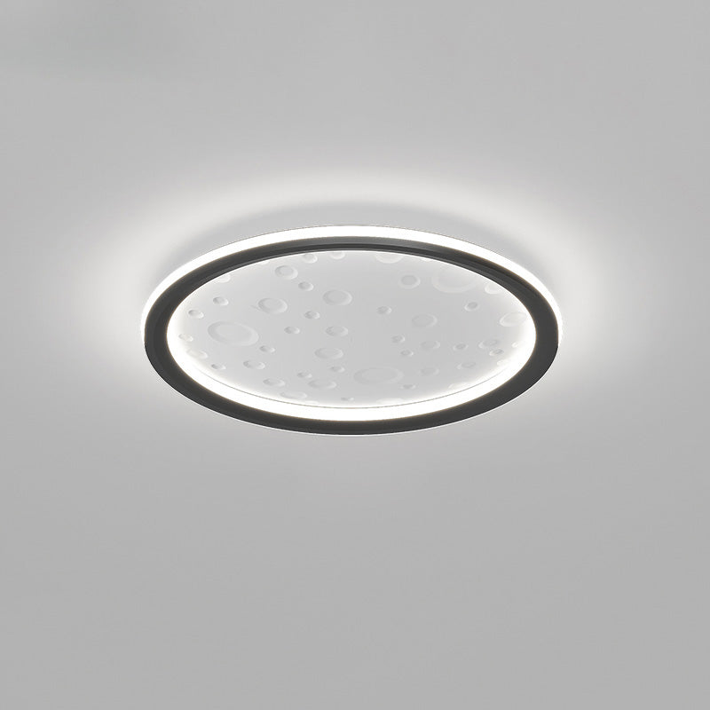 Plafonnier Rond Lune Épurée