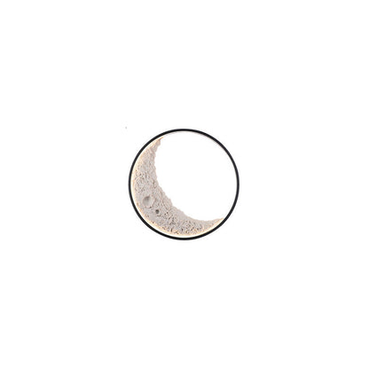 Round Moon Effect Wall Light