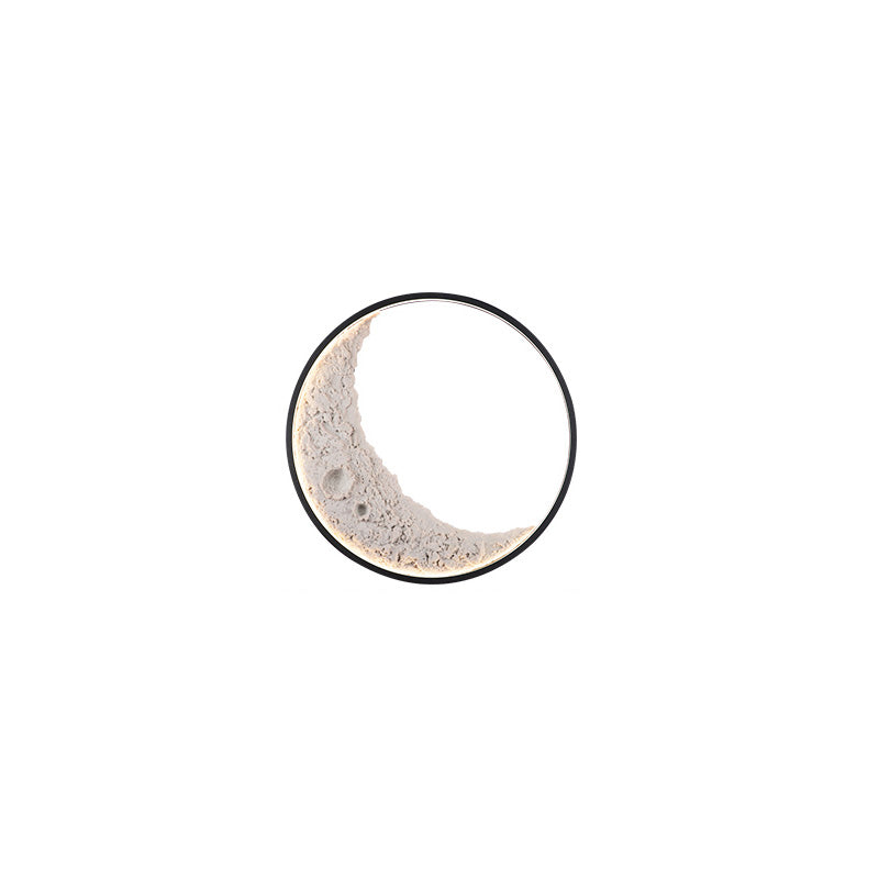 Round Moon Effect Wall Light