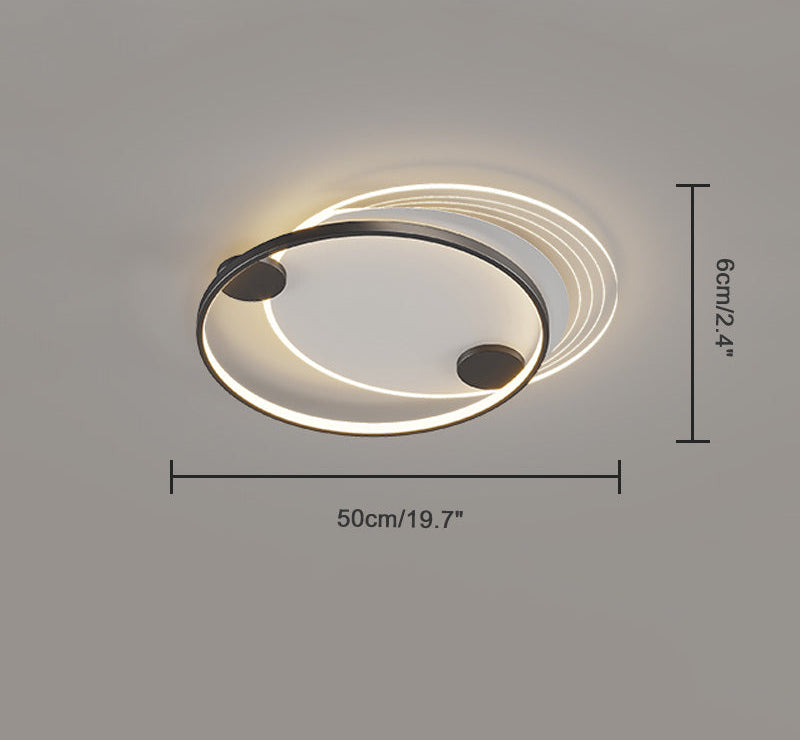 Flat Profile Geometric Recessed Ceiling Light