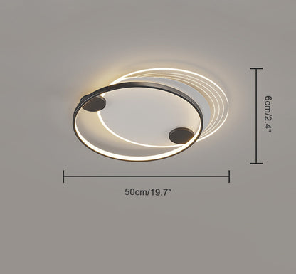 Flat Profile Geometric Recessed Ceiling Light