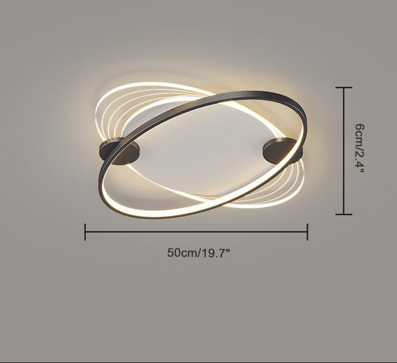 Flat Profile Geometric Recessed Ceiling Light