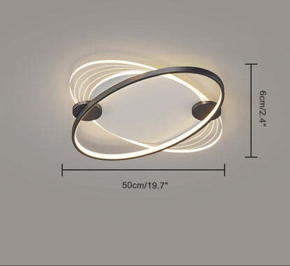 Flat Profile Geometric Recessed Ceiling Light