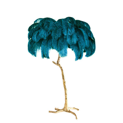 "Feather Oasis" Floor Lamp