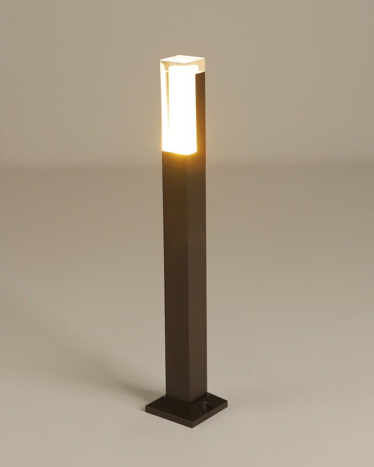 Borne Lumineuse Carrée - Épure Nocturne