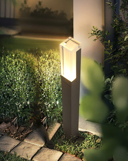Borne Lumineuse Carrée - Épure Nocturne