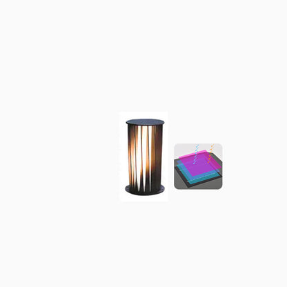 Borne Lumineuse Solaire Décorative Noire – Éclairage Écologique et Élégant