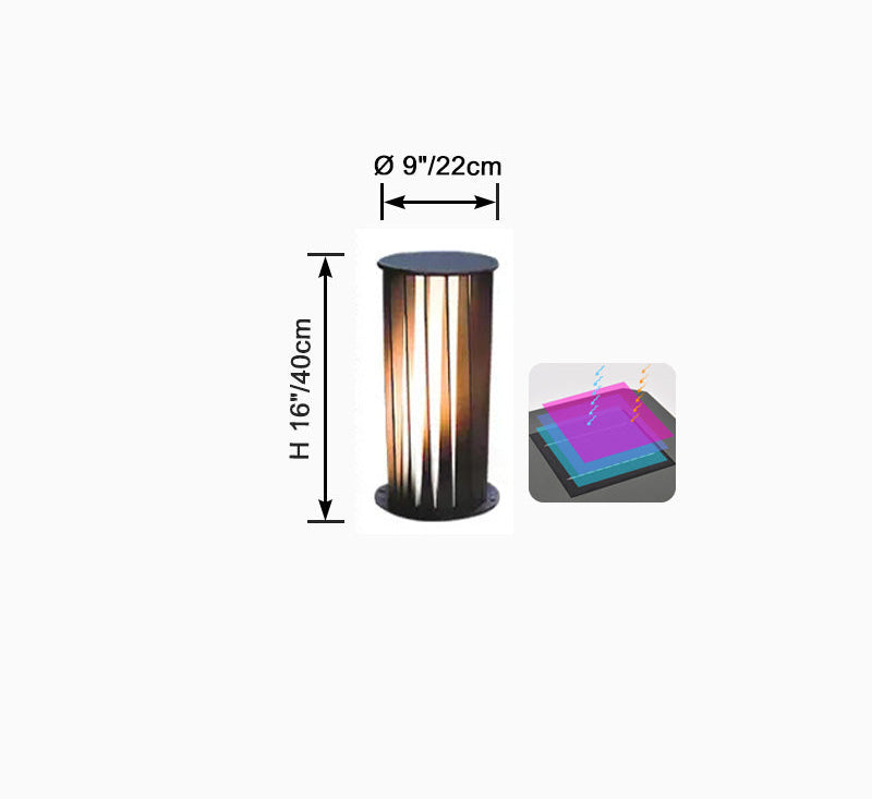 Borne Lumineuse Solaire Décorative Noire – Éclairage Écologique et Élégant