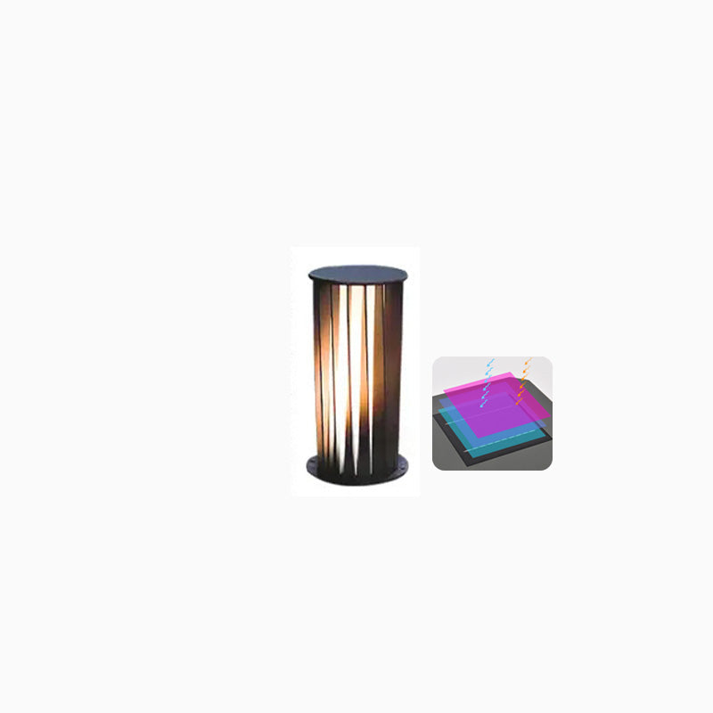 Borne Lumineuse Solaire Décorative Noire – Éclairage Écologique et Élégant