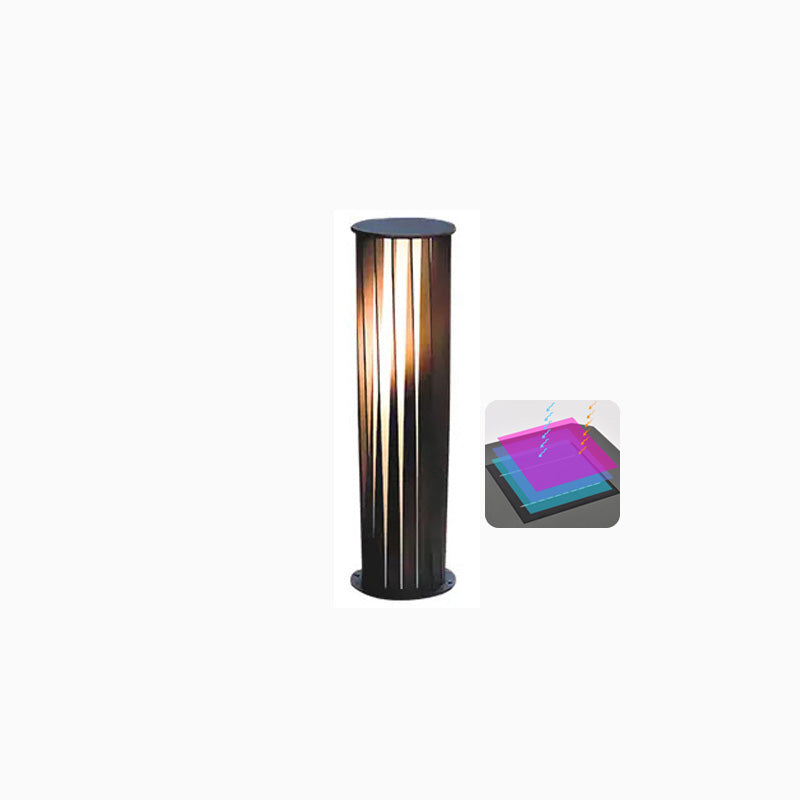Borne Lumineuse Solaire Décorative Noire – Éclairage Écologique et Élégant