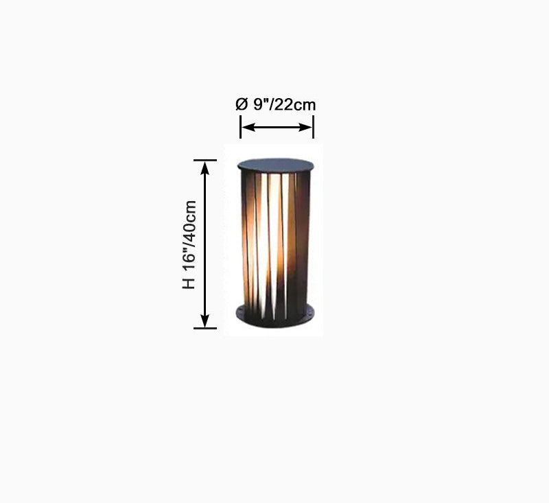 Borne Lumineuse Solaire Décorative Noire – Éclairage Écologique et Élégant