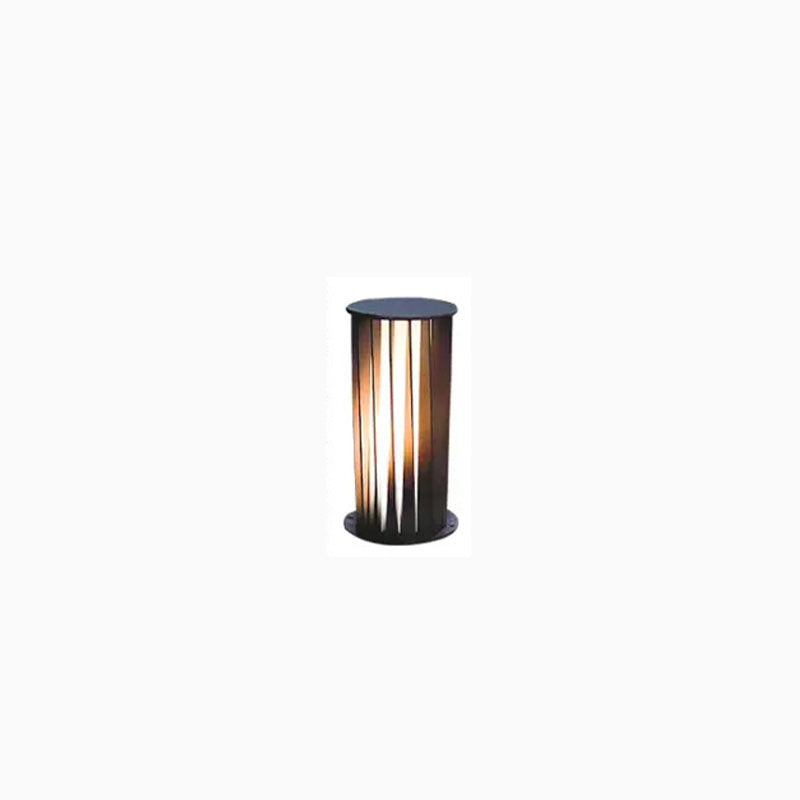 Borne Lumineuse Solaire Décorative Noire – Éclairage Écologique et Élégant