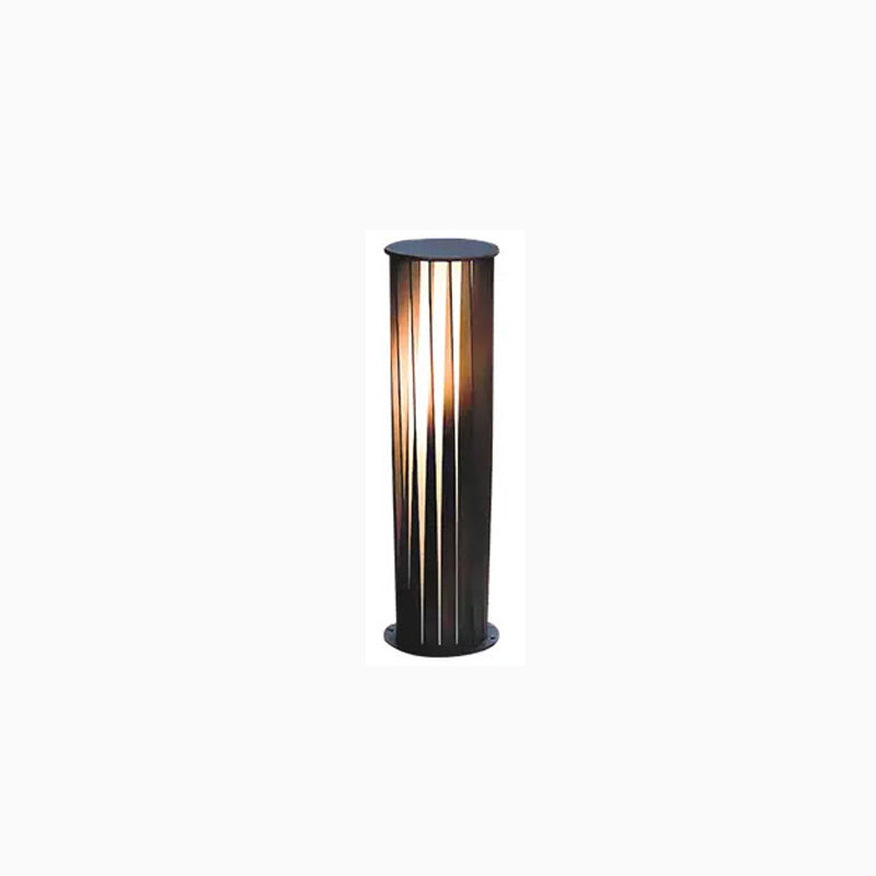 Borne Lumineuse Solaire Décorative Noire – Éclairage Écologique et Élégant