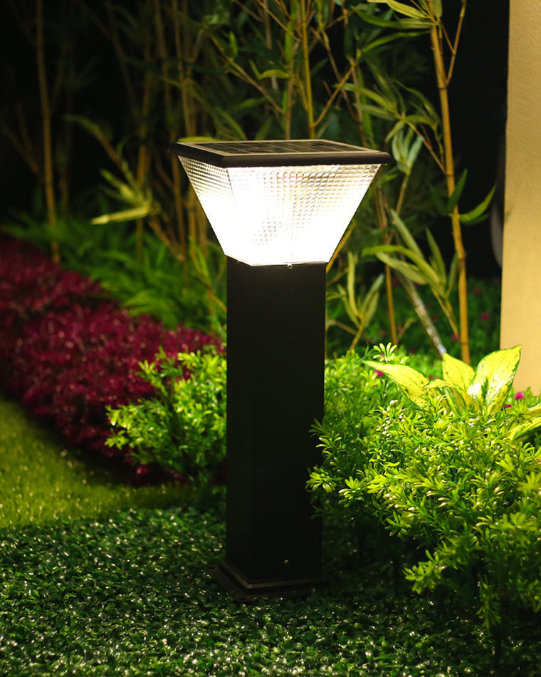 Borne Lumineuse Solaire - Éclairage Moderne pour Jardin