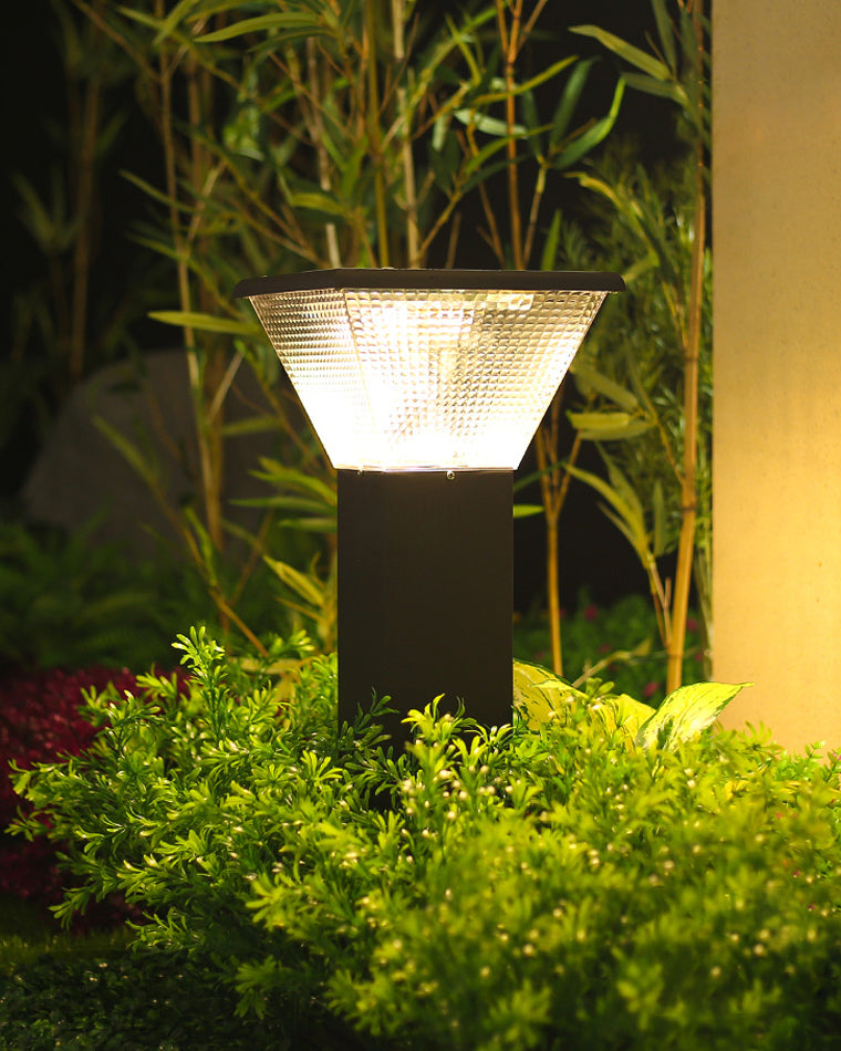 Borne Lumineuse Solaire - Éclairage Moderne pour Jardin