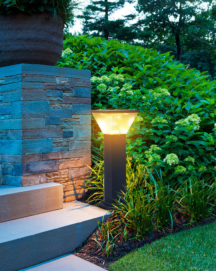 Borne Lumineuse Solaire - Éclairage Moderne pour Jardin