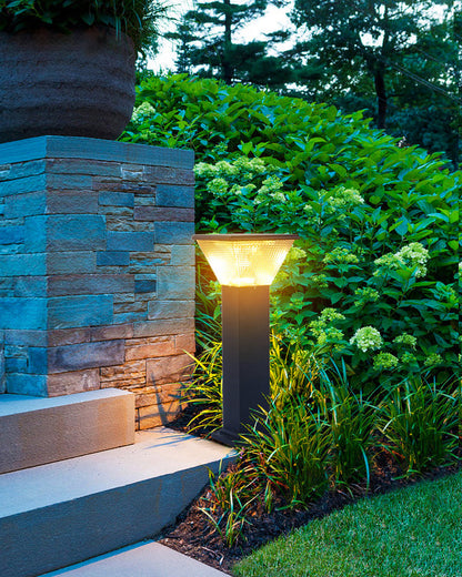 Borne Lumineuse Solaire - Éclairage Moderne pour Jardin