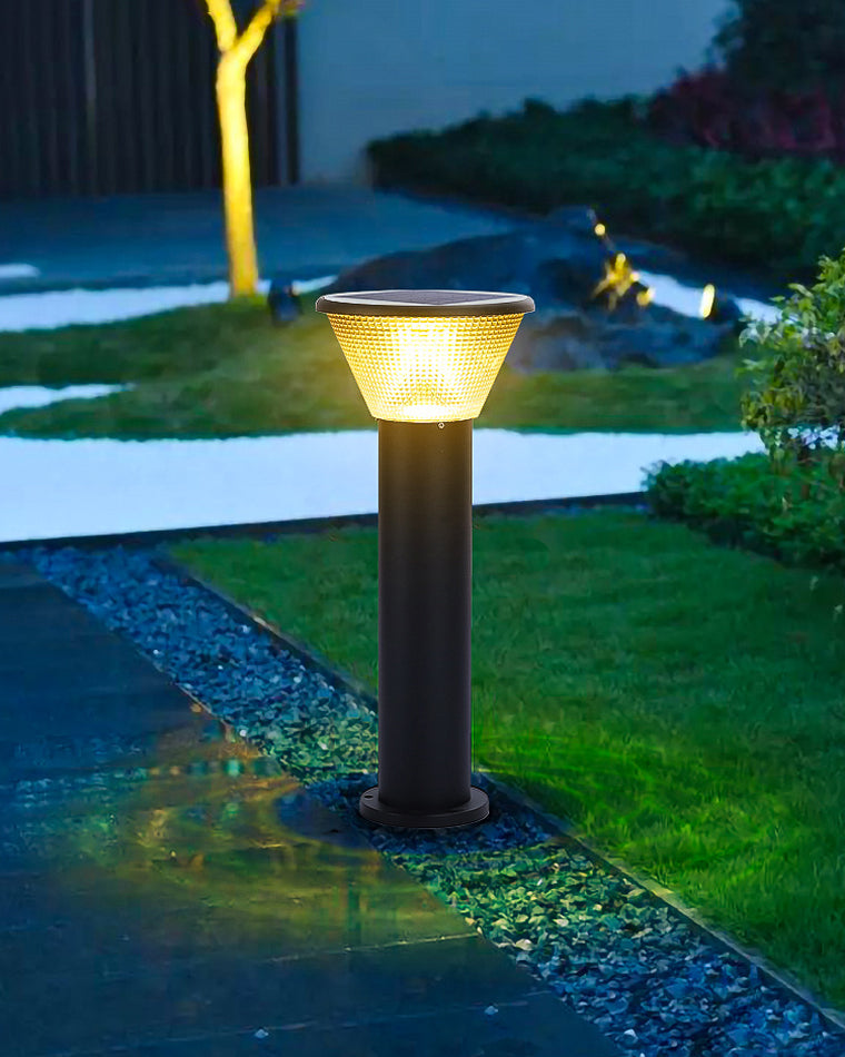 Borne Lumineuse Solaire - Éclairage Moderne pour Jardin