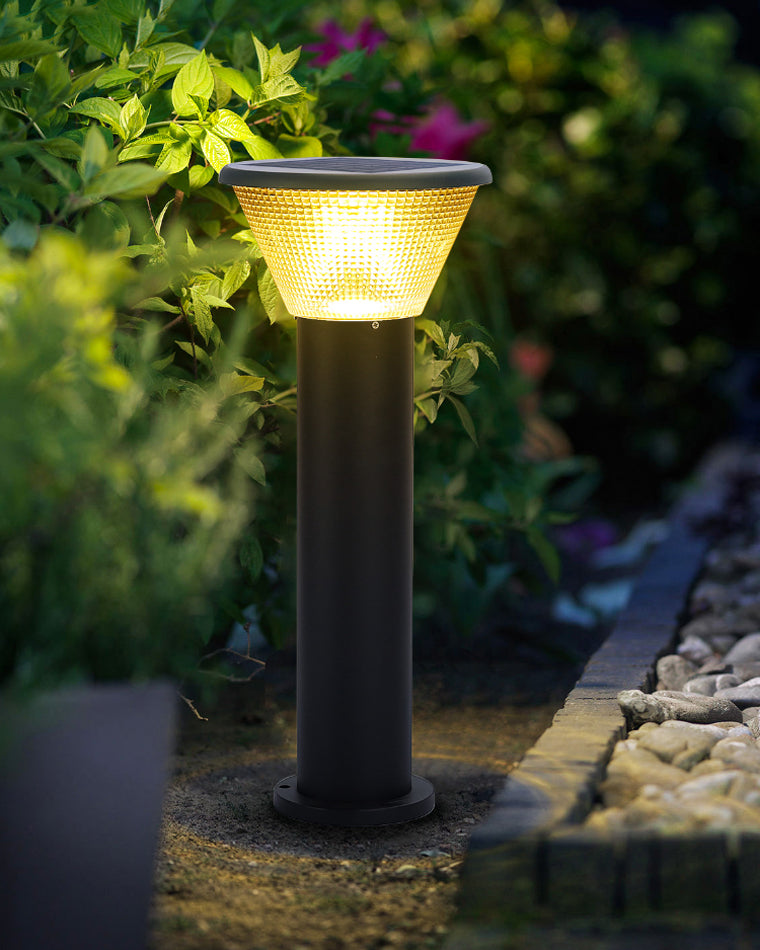Borne Lumineuse Solaire - Éclairage Moderne pour Jardin