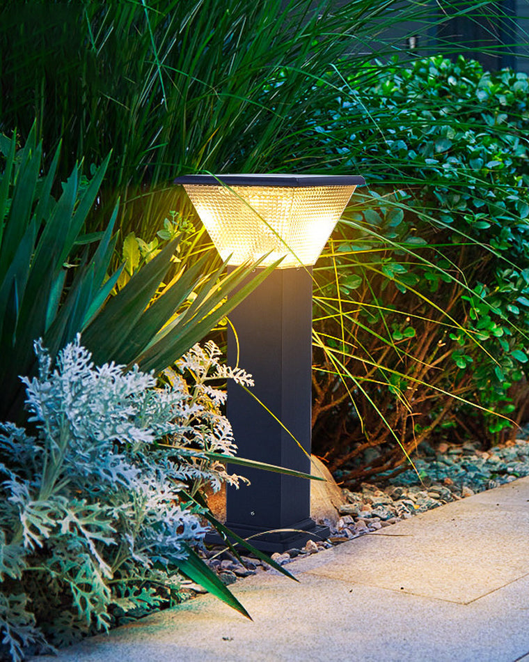 Borne Lumineuse Solaire - Éclairage Moderne pour Jardin