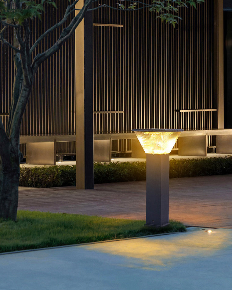 Borne Lumineuse Solaire - Éclairage Moderne pour Jardin