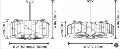 Lustre Rond Orée Minérale