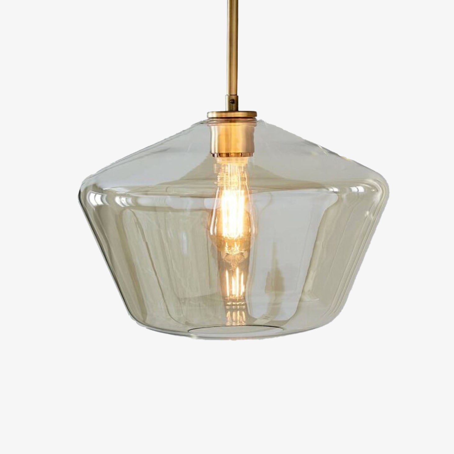 Variant image for Suspension LED Élégance Métal et Verre - Design Moderne et Sophistiqué-4