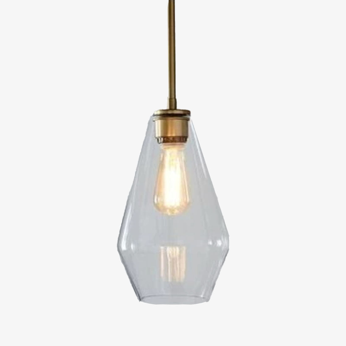 Variant image for Suspension LED Élégance Métal et Verre - Design Moderne et Sophistiqué-2