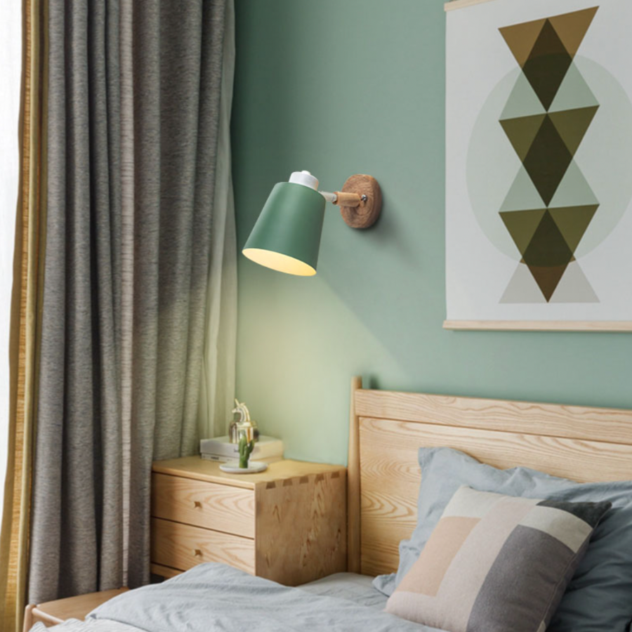 Applique Murale LED Orientable - Élégance Naturelle en Bois et Métal 3