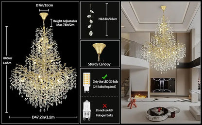 Chandelier Lustre en Cristal LUCY