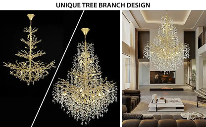 Chandelier Lustre en Cristal LUCY