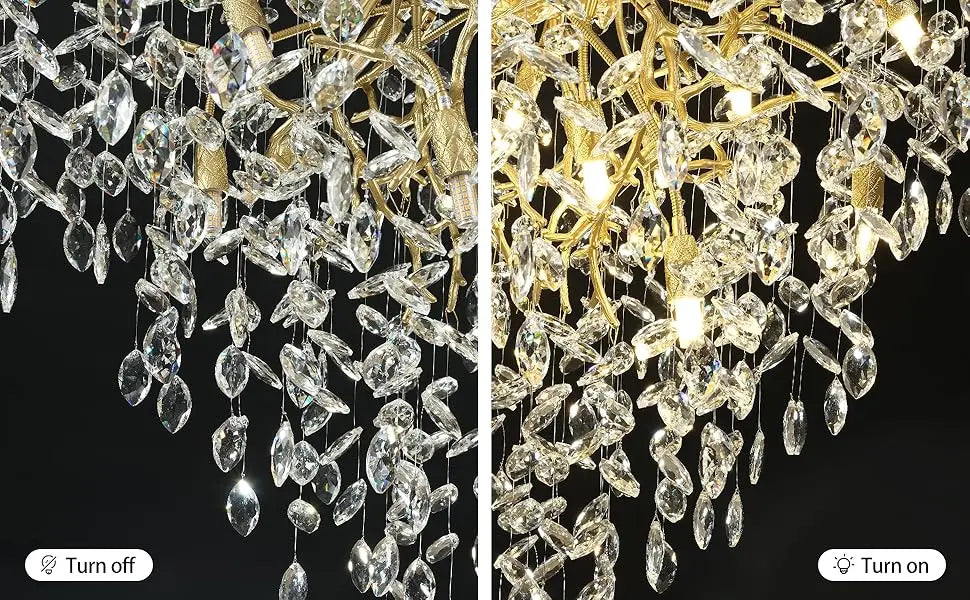 Chandelier Lustre en Cristal LUCY
