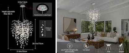 Chandelier Lustre en Cristal LUCY