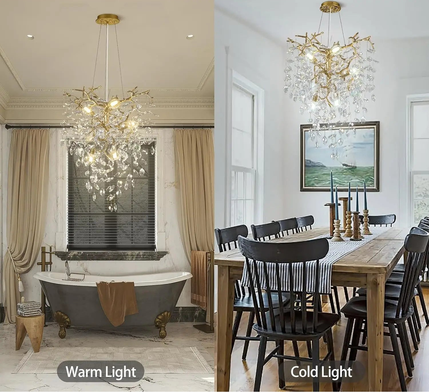 Chandelier Lustre en Cristal LUCY