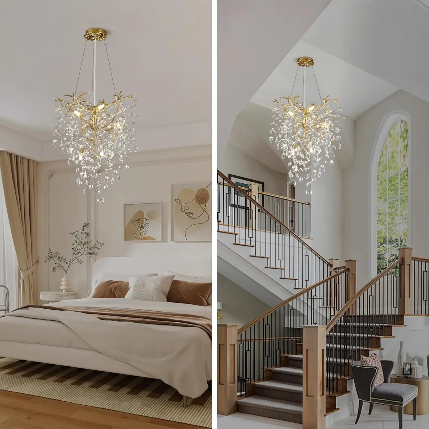 Chandelier Lustre en Cristal LUCY