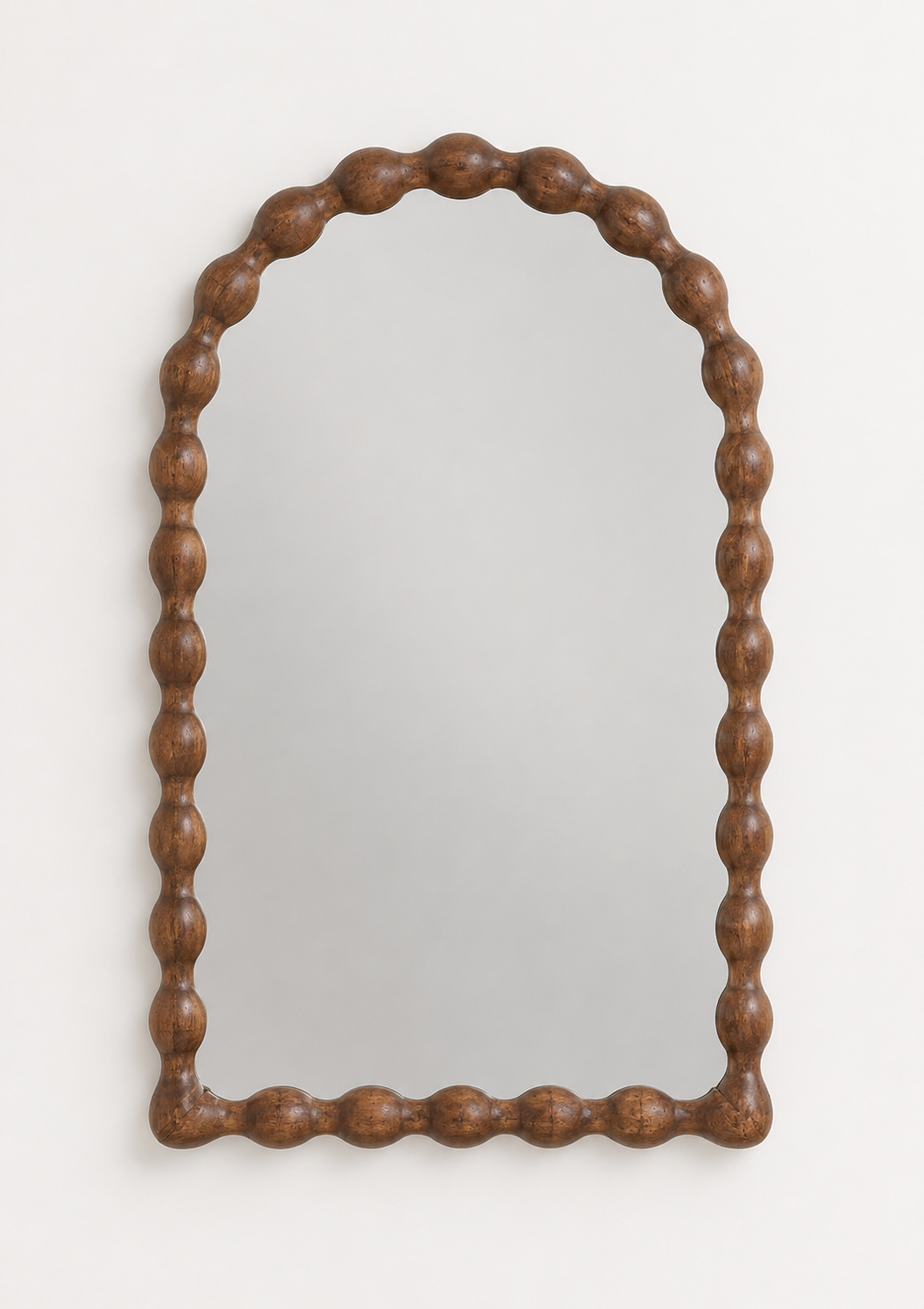 Miroir Arche en Bois Manguier Ondulé
