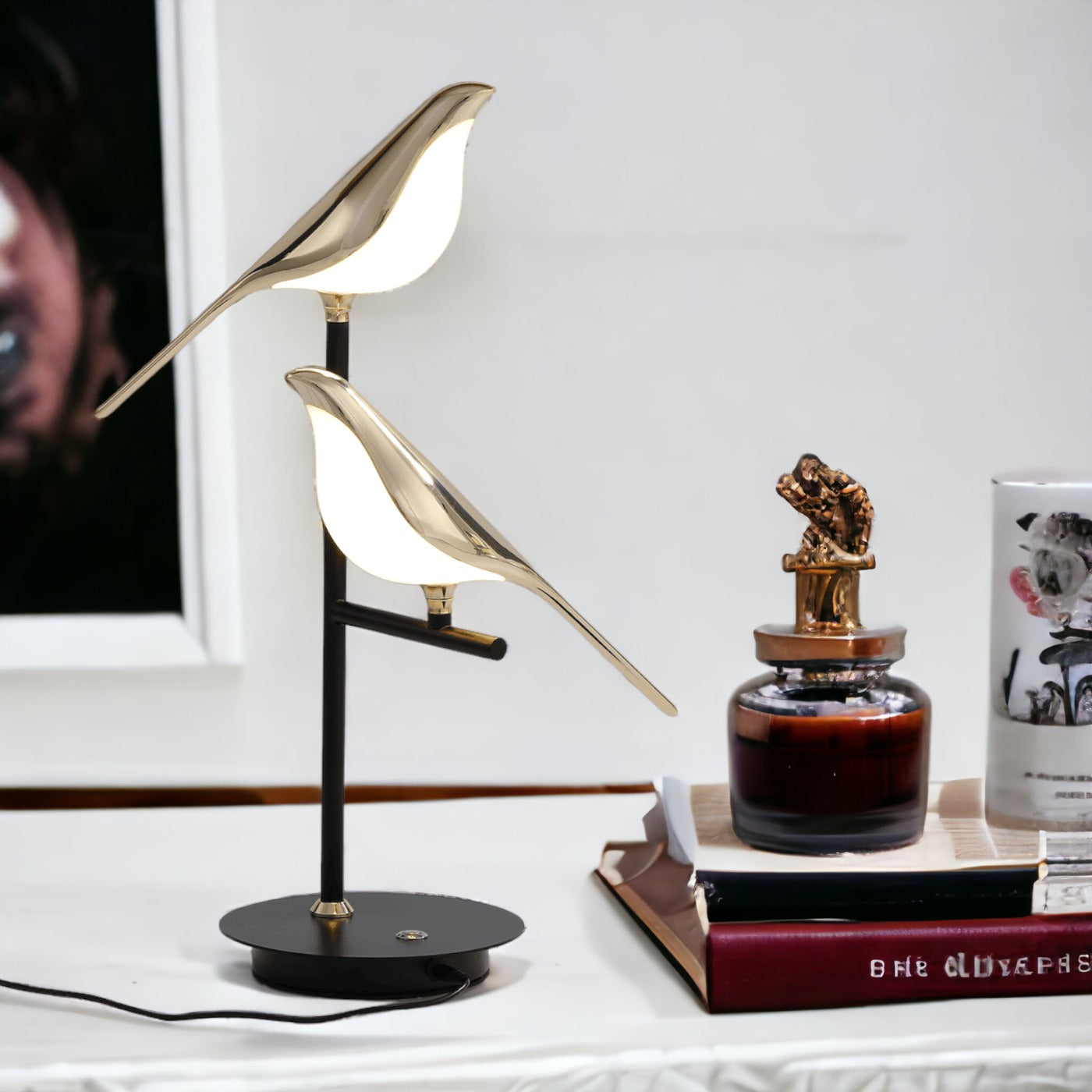 Lampe de Table LED - Orlan Chic Doré-5
