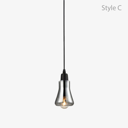 Suspension Vintage en Verre Fumé - Élégance Lumineuse-5