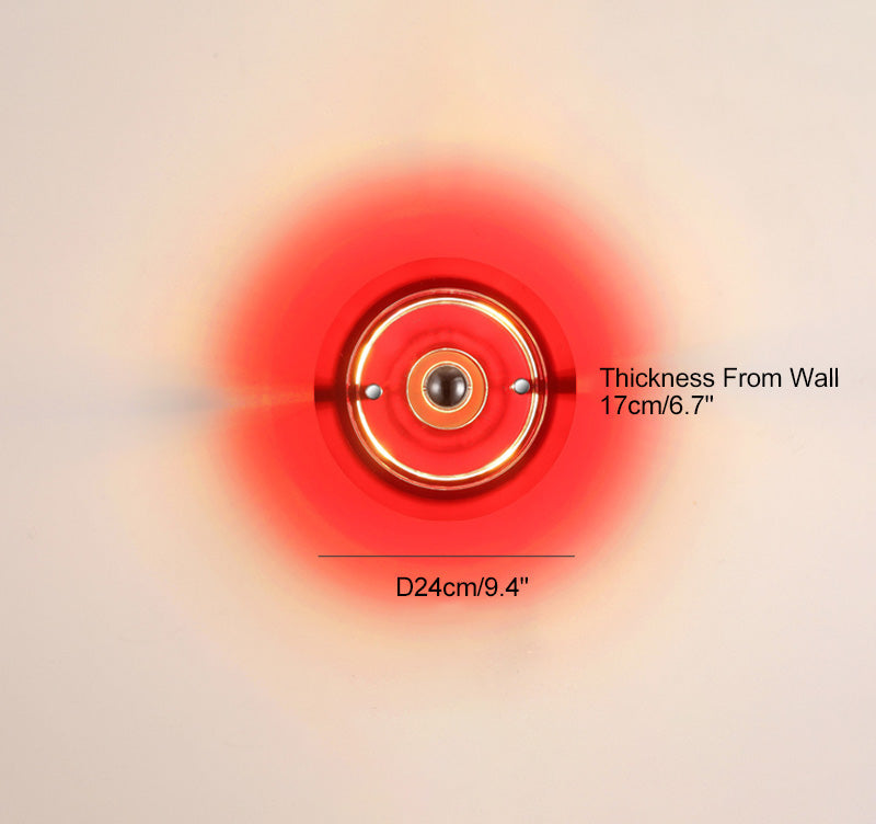 Round Colorful Accent Wall Sconce