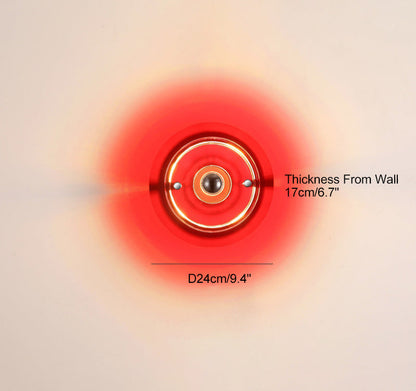 Round Colorful Accent Wall Sconce