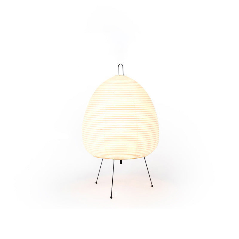 Japanese Lantern Table Lamp with Tripod