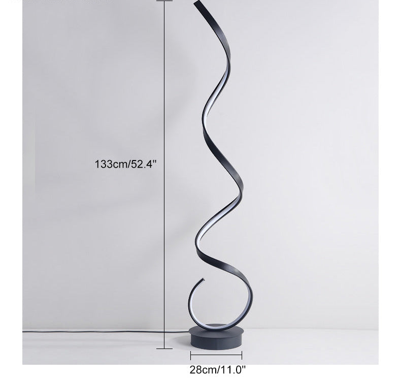 Modern LED Spiral Floor Lamp