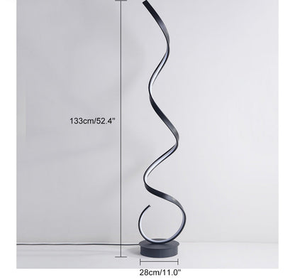 Modern LED Spiral Floor Lamp