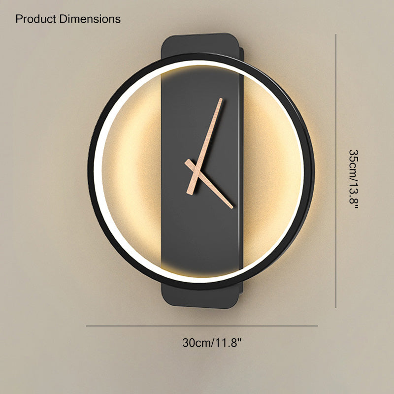 Wall Clock with LED Light