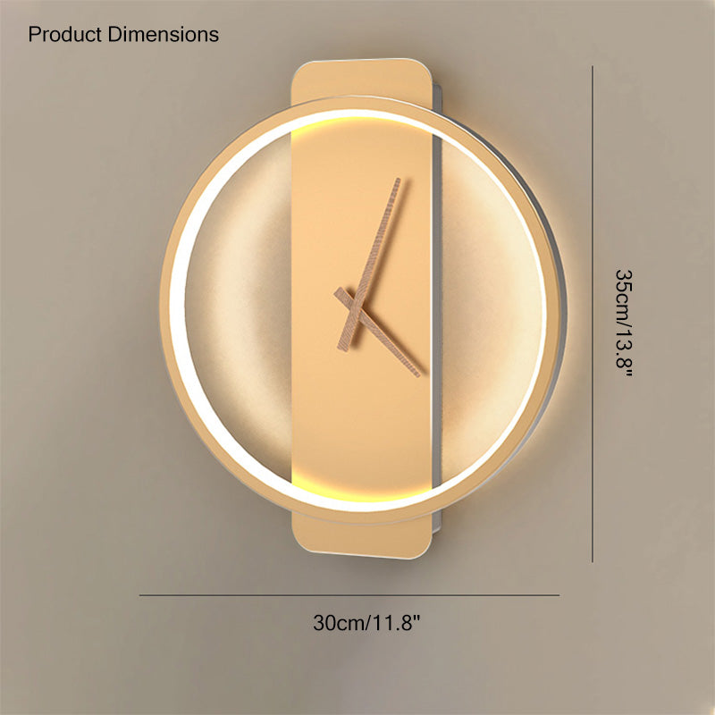 Wall Clock with LED Light