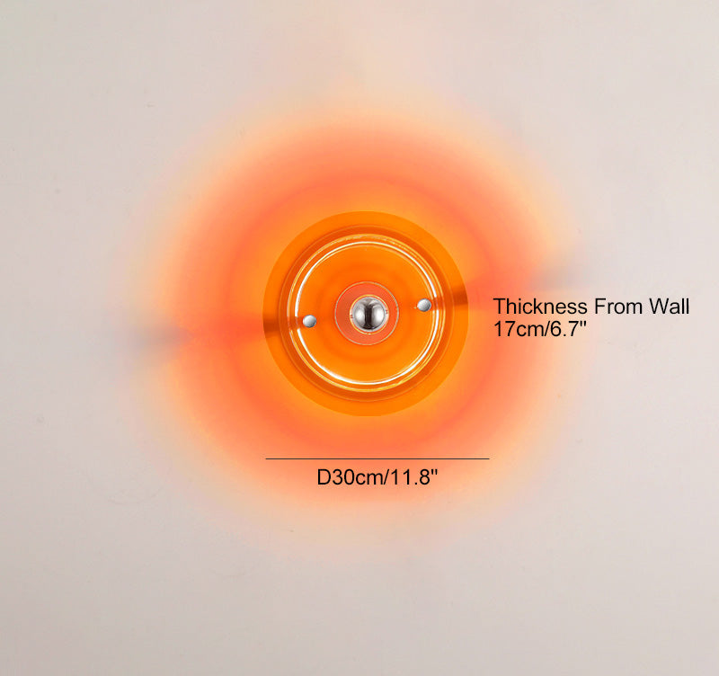 Round Colorful Accent Wall Sconce